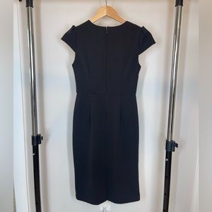 Betsey Johnson Dress Cap Sleeve Fitted w Lining Black- Women size 0